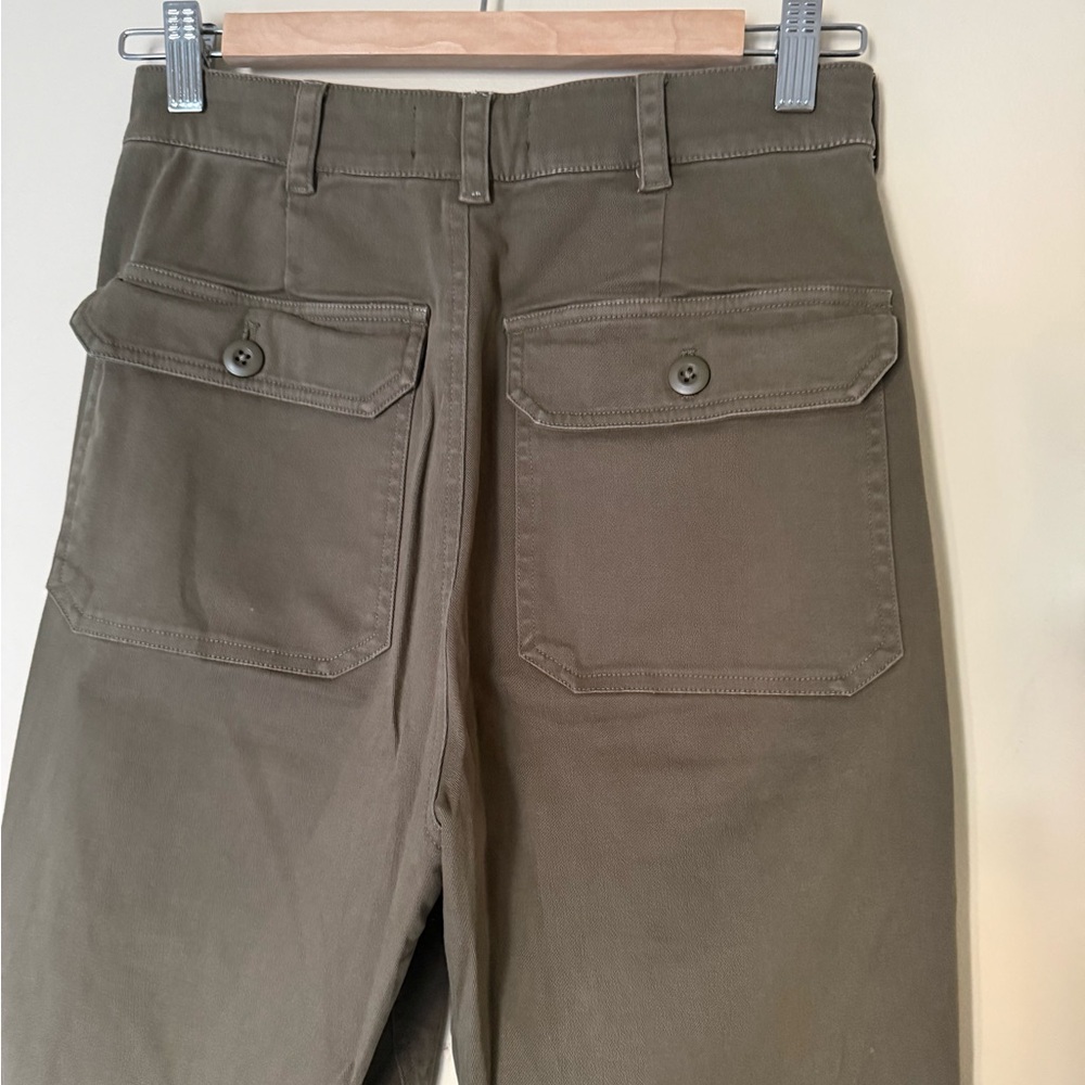 Black Orchid Military Wide Leg  Pants Army Green sz 25 - Picture 8 of 11